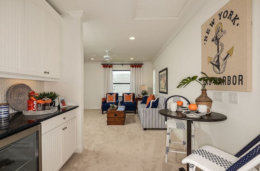 Representative furnished interior of a home built from the Sea Mist by Neal Communities in Grand Palm, Venice (Image 10). Representative furnished interior of a home built from the Sea Mist by Neal Communities in Grand Palm, Venice (Image 10).