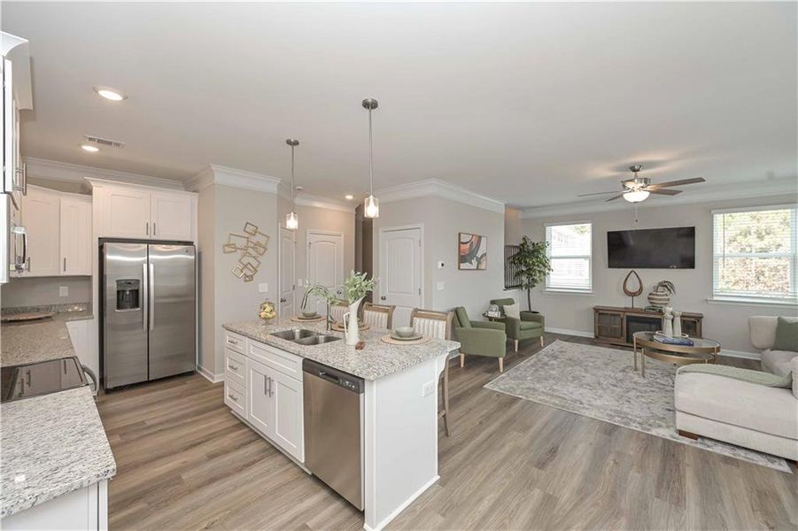Furnished interior view inside a new home in , Douglasville (Image 5).