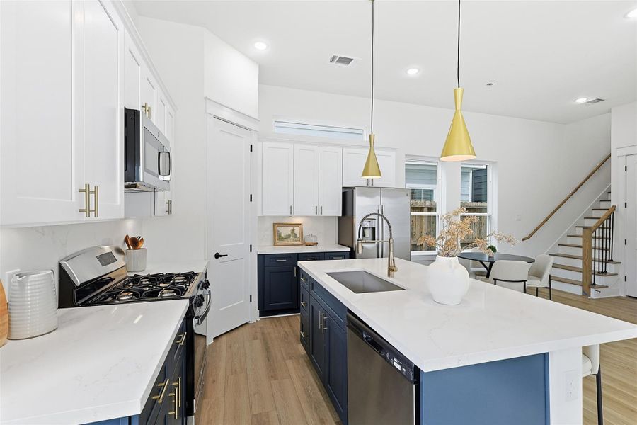 Furnished interior view inside a new home in , Houston (Image 11).