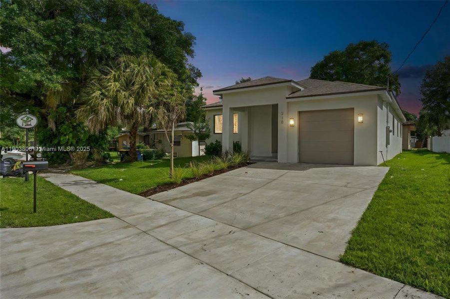 Exterior details and patio area of a home in , Dania Beach (Image 2). Exterior details and patio area of a home in , Dania Beach (Image 2).
