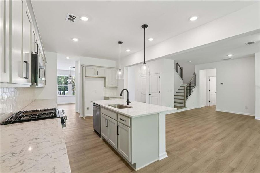 Furnished interior view inside a new home in Creekside, Dawsonville (Image 11).