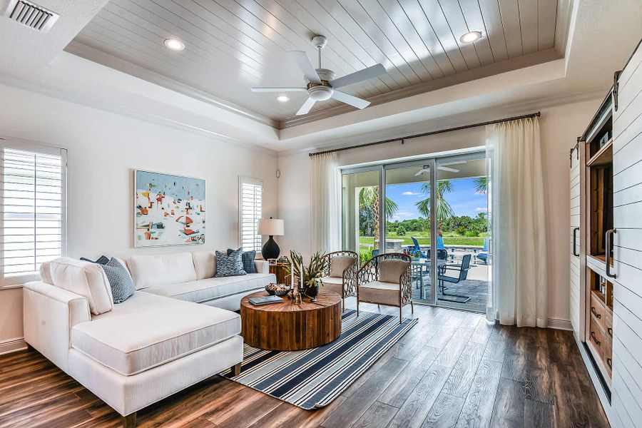 Representative furnished interior of a home built from the Heritage 2 by Neal Communities in Grand Park, Sarasota (Image 5).