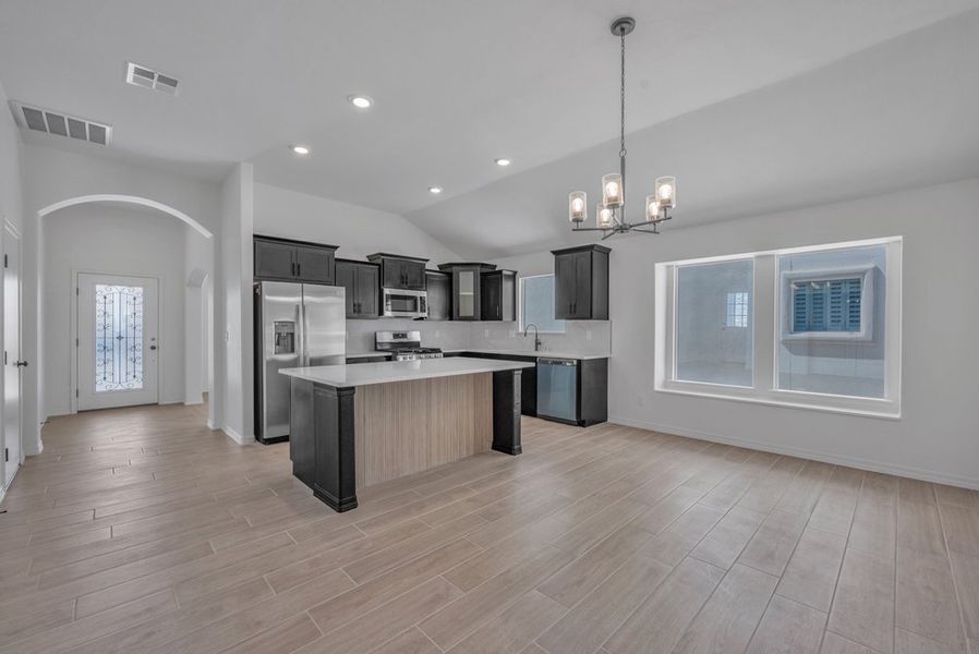 Representative furnished interior of a home built from the The Monica – 2012SSC by Saratoga Homes in Paseo Del Este, El Paso (Image 8).