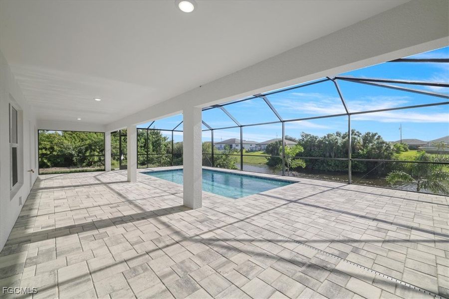 Exterior details and patio area of a home in Cape Coral, Cape Coral (Image 22).