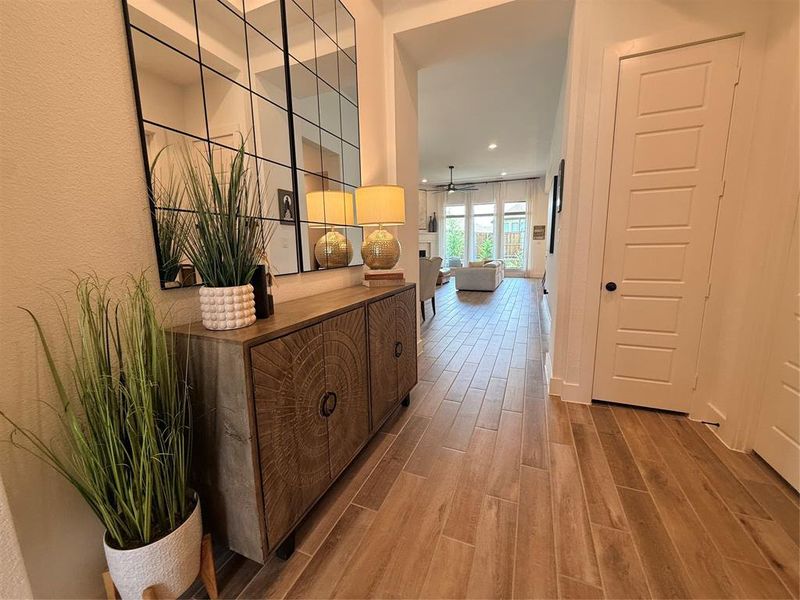 Furnished interior view inside a new home in Trinity Falls, McKinney (Image 8).