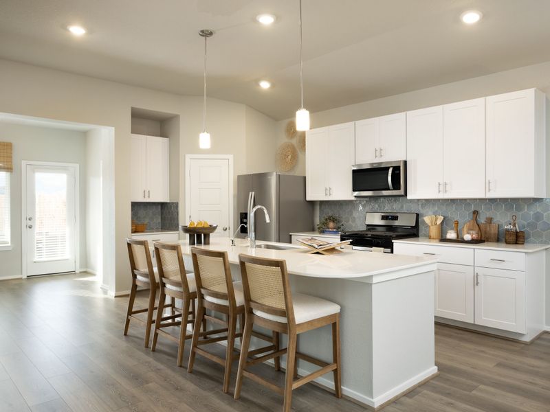 Furnished interior view inside a new home in Sanford Farms - Premier Series, Waller (Image 5).