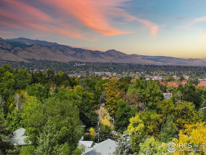 Walk to Chautauqua Amphitheater, University of Colorado or onto many of the Open Space hiking trails.