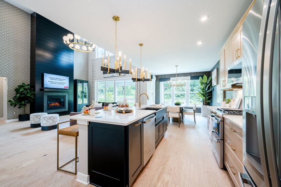 Representative furnished interior of a home built from the Finley by Fischer Homes in Twin Lakes, Hoschton (Image 21).