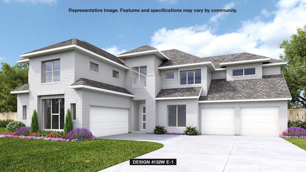View of front facade with brick siding, an attached garage, and concrete driveway View of front facade with brick siding, an attached garage, and concrete driveway