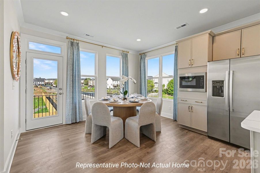 Furnished interior view inside a new home in , Charlotte (Image 24).