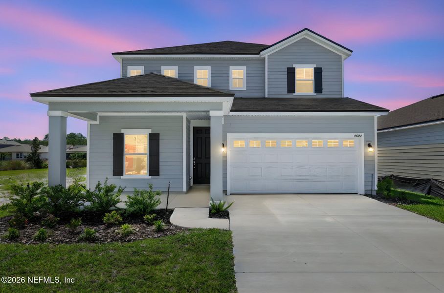 Front exterior of a new home in Hyland Trail, Green Cove Springs, FL, highlighting curb appeal (Image 22).