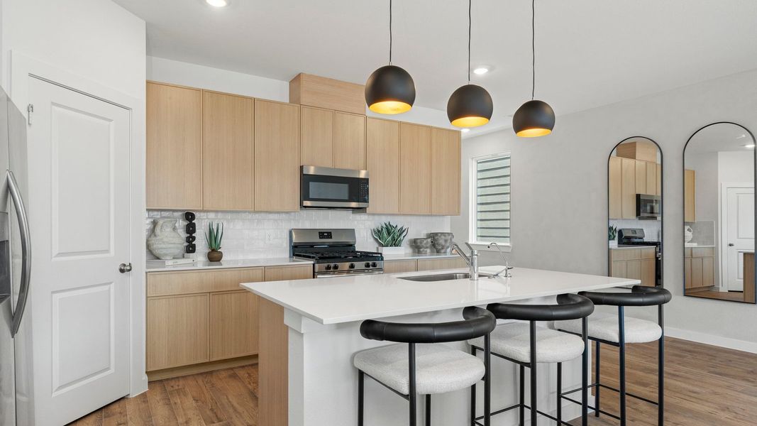 Furnished interior view inside a new home in Villarosa at Tamarron, Katy (Image 7).