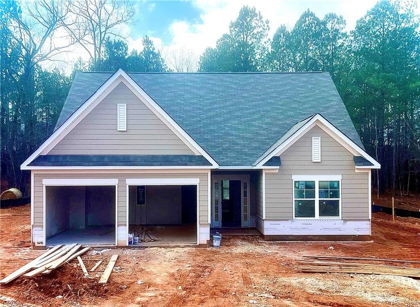 In-progress construction of a new home in Waters Edge, Mansfield, GA (Image 25). In-progress construction of a new home in Waters Edge, Mansfield, GA (Image 25).