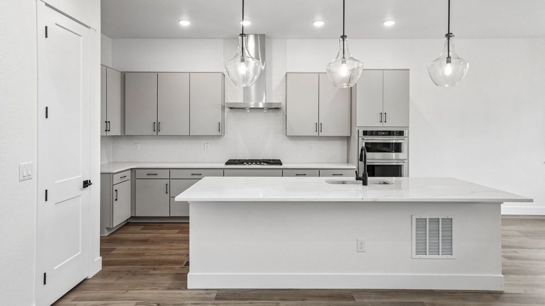 Furnished interior view inside a new home in Dillon Pointe - Journey, Broomfield (Image 12).