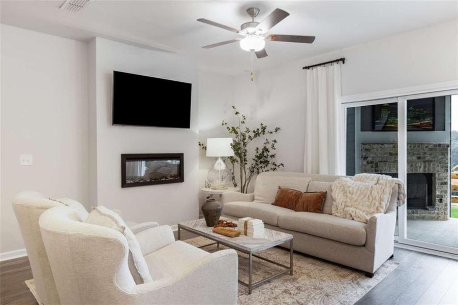 Furnished interior view inside a new home in , Conyers (Image 13). Furnished interior view inside a new home in , Conyers (Image 13).