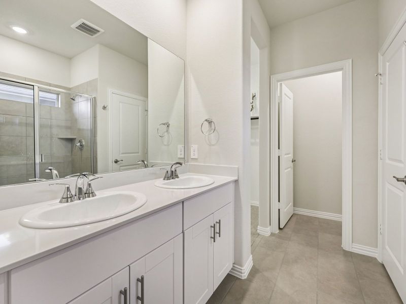 Furnished interior view inside a new home in Parks at Foster Crossing - Spring Series, Anna (Image 9).