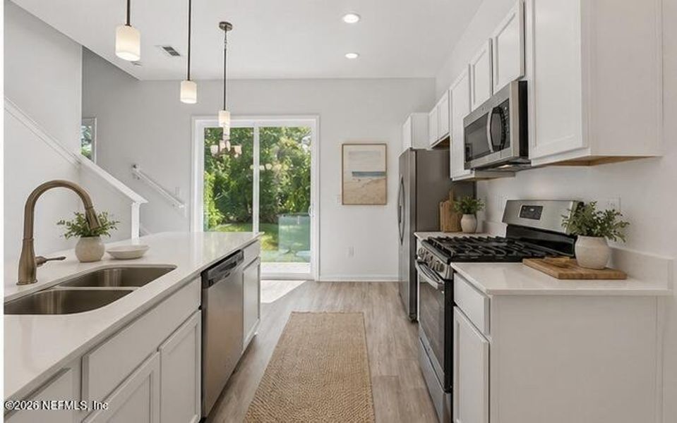 Furnished interior view inside a new home in , Jacksonville (Image 9).