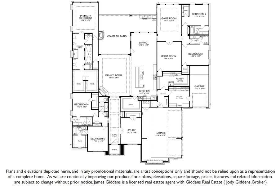 2D floor plan layout of this home in Clearwater Ranch, Liberty Hill, TX (Image 2). 2D floor plan layout of this home in Clearwater Ranch, Liberty Hill, TX (Image 2).