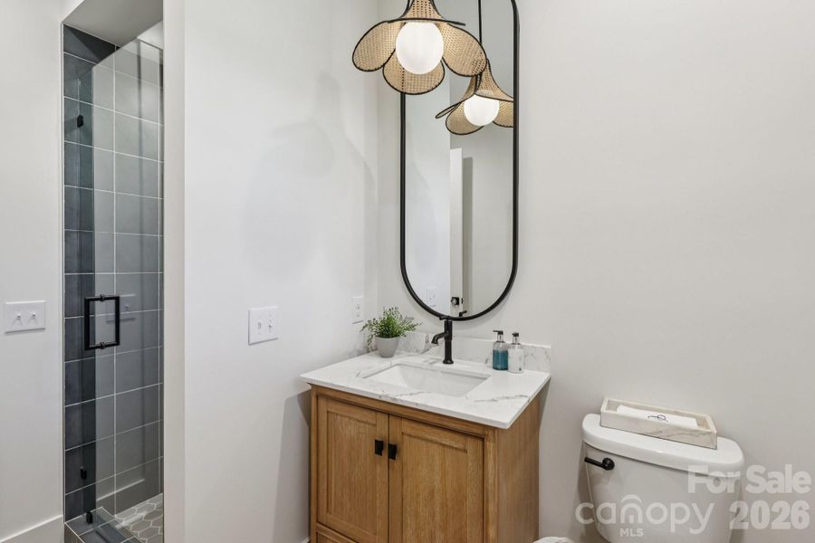 Furnished interior view inside a new home in , Weddington (Image 22).