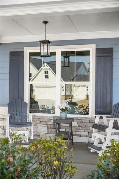 Exterior details and patio area of a home in , Dallas (Image 26).