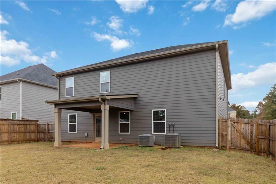 Exterior details and patio area of a home in , Covington (Image 4). Exterior details and patio area of a home in , Covington (Image 4).