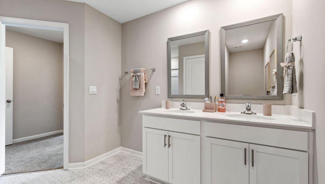 Furnished interior view inside a new home in Tanglewood Townes, Greenville (Image 20).