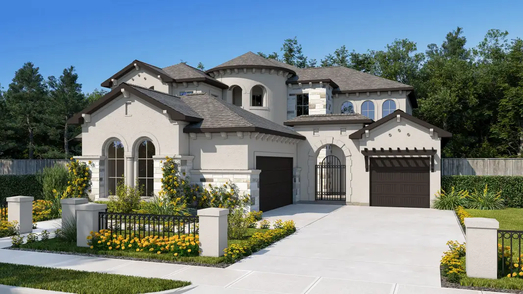 Representative exterior photo of a completed home built from the 4423S by Perry Homes in Elyson, Katy, TX (Image 3).