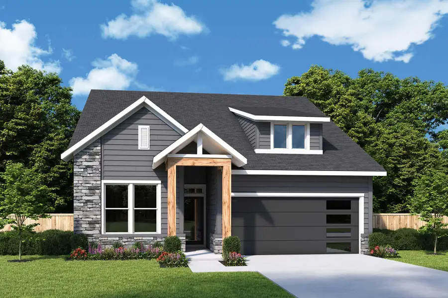 Front exterior of a new home in Encore at Chatham Park – Classic Series, Pittsboro, NC, highlighting curb appeal (Image 2). Front exterior of a new home in Encore at Chatham Park – Classic Series, Pittsboro, NC, highlighting curb appeal (Image 2).
