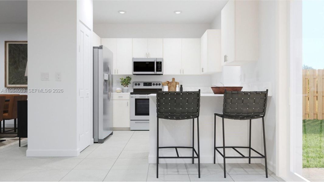 Furnished interior view inside a new home in Altamira, Homestead (Image 7).