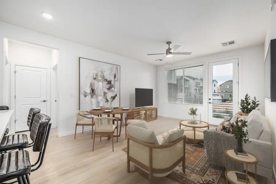 Representative furnished interior of a home built from the Tymbre by Lokal Homes in The Residences at Victory Ridge, Colorado Springs (Image 5).