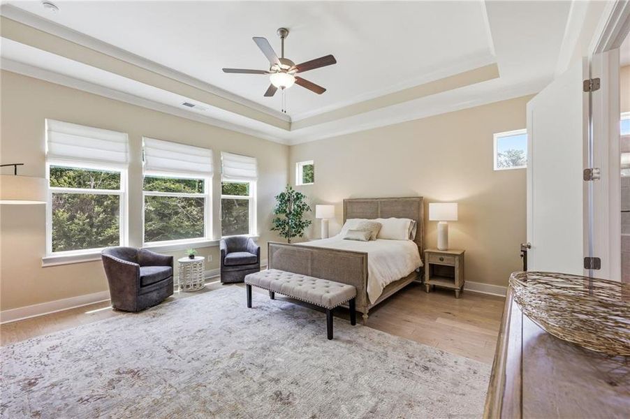 Furnished interior view inside a new home in , Flowery Branch (Image 15). Furnished interior view inside a new home in , Flowery Branch (Image 15).