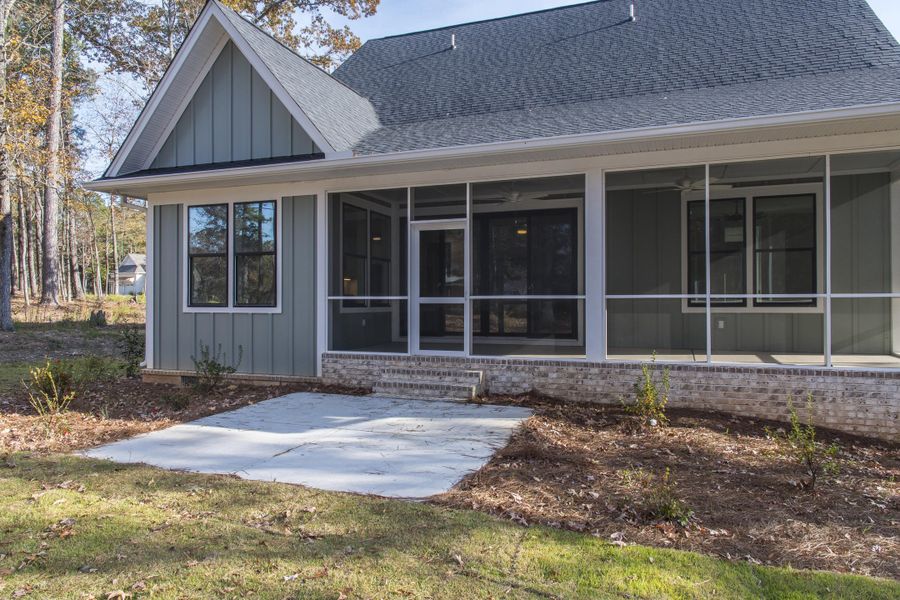 Exterior details and patio area of a home in , Chapin (Image 33).