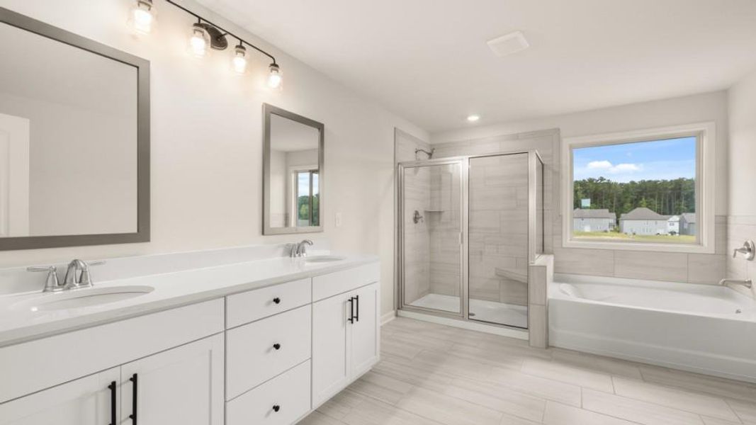 Furnished interior view inside a new home in Hamptons at Riverwood East, Dallas (Image 7).