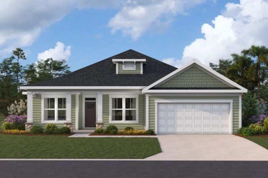 Representative exterior photo of a completed home built from the Dahlia by Fischer Homes in The Sandbar, Anna Maria, FL (Image 5).