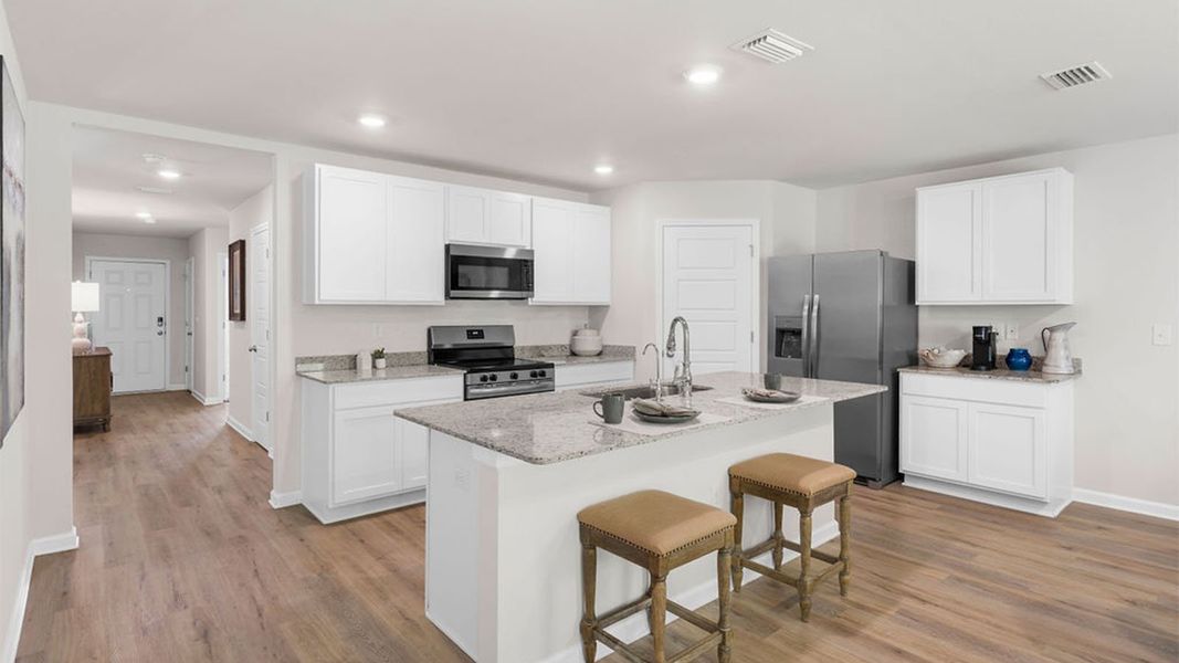 Furnished interior view inside a new home in Wesley Park, Crawfordville (Image 24).