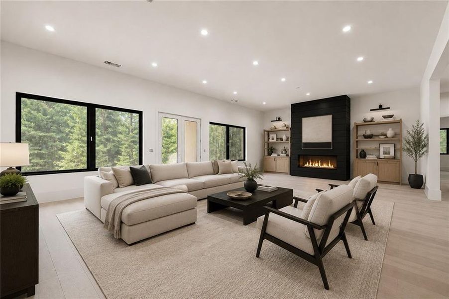 Furnished interior view inside a new home in , Cumming (Image 15). Furnished interior view inside a new home in , Cumming (Image 15).