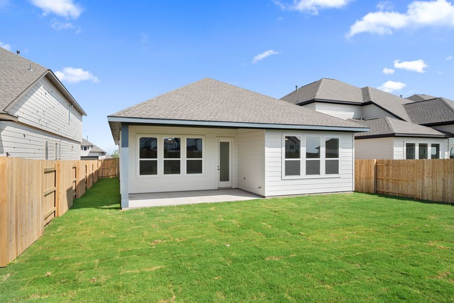 Exterior details and patio area of a home in Park Central, Georgetown (Image 24).