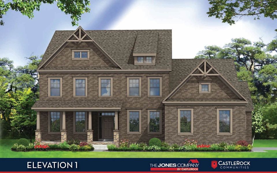 Representative exterior photo of a completed home built from the Carlisle by CastleRock Communities in Belvoir, Fairview, TN (Image 1).