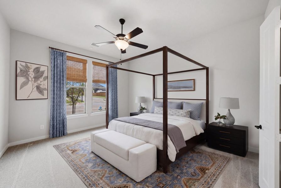 Furnished interior view inside a new home in Light Farms Brenham - 40' Lots, Celina (Image 19). Furnished interior view inside a new home in Light Farms Brenham - 40' Lots, Celina (Image 19).