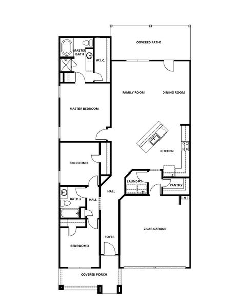 2D floor plan layout of this home in Emberly, Beasley, TX (Image 3).