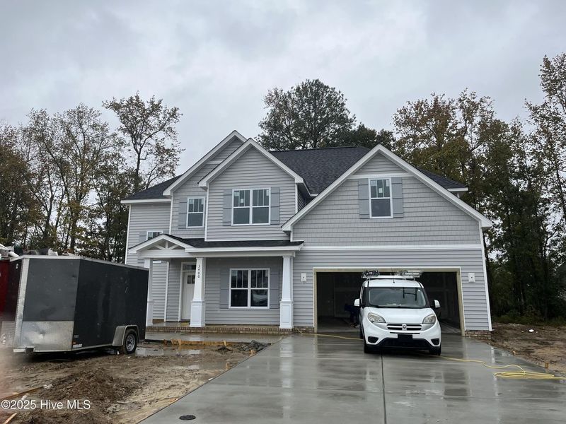 In-progress construction of a new home in The Preserve at Langston, Winterville, NC (Image 2).