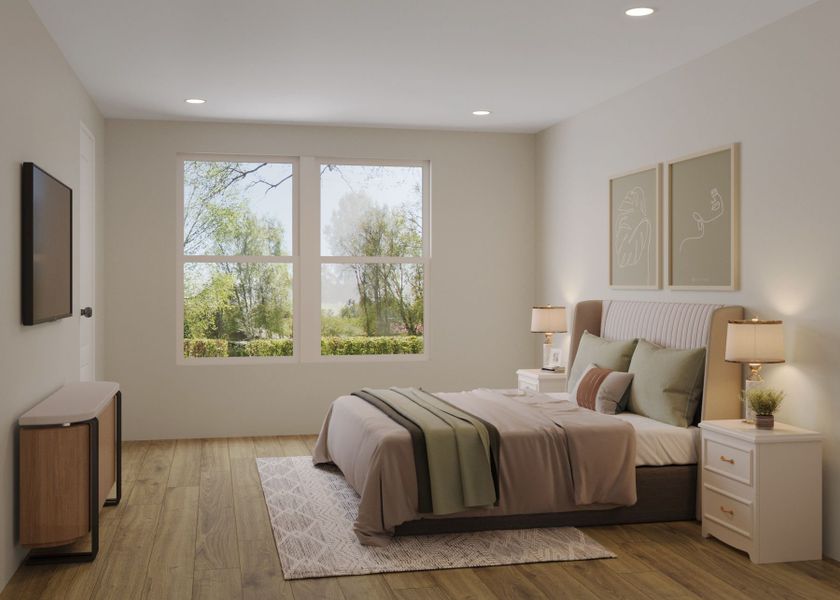 Representative furnished interior of a home built from the Willow by Red Cedar Homes in The Pines at Paw Creek, Charlotte (Image 27).