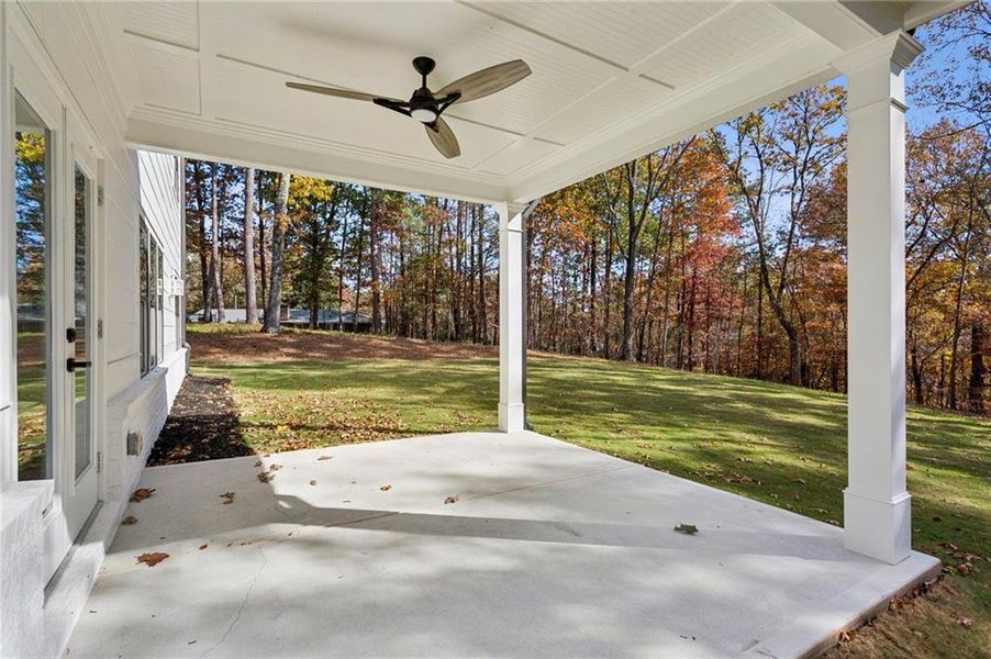 Exterior details and patio area of a home in , Marietta (Image 35). Exterior details and patio area of a home in , Marietta (Image 35).
