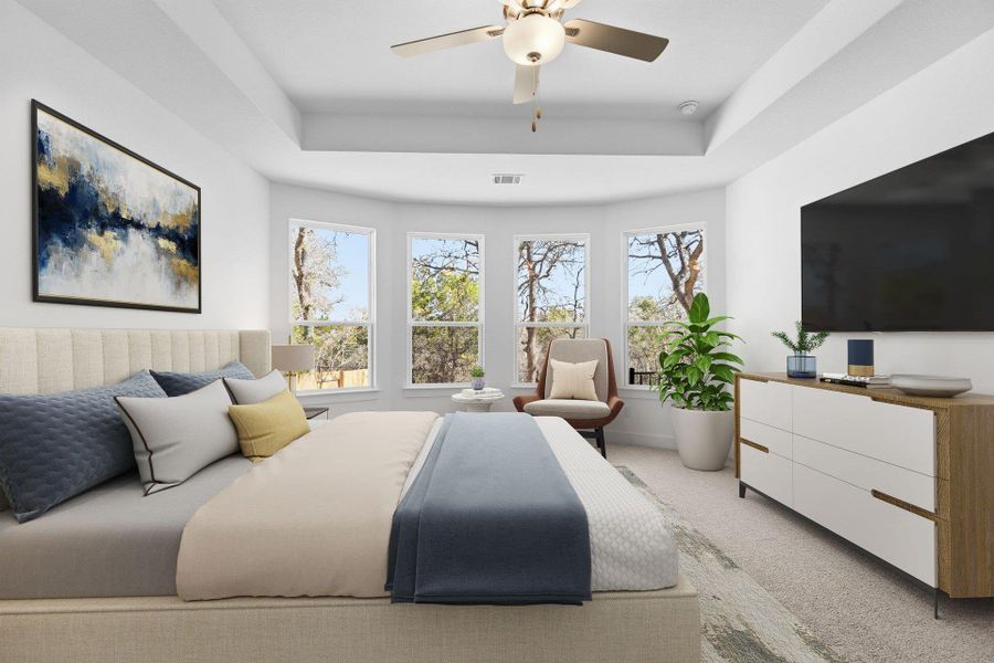 Primary Bedroom - Virtually Staged