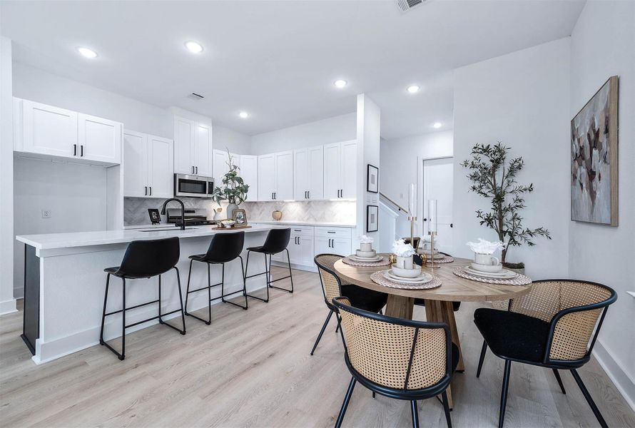 Furnished interior view inside a new home in , Houston (Image 15). Furnished interior view inside a new home in , Houston (Image 15).