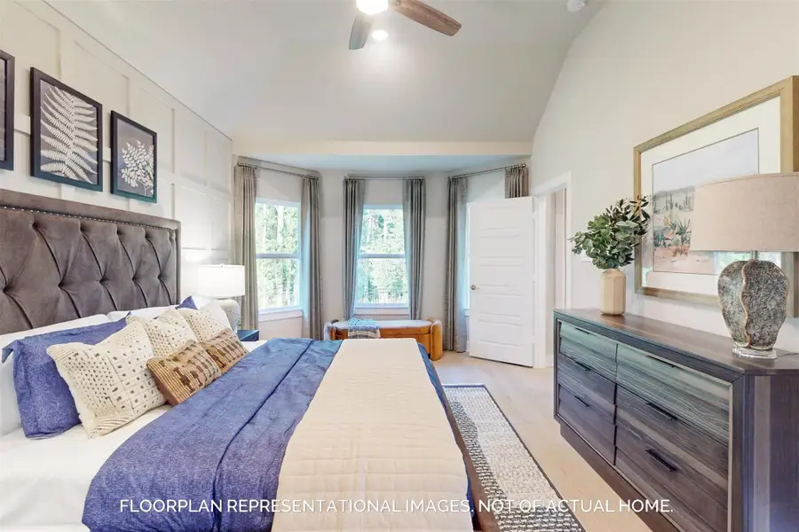 Furnished interior view inside a new home in Pinewood at Grand Texas, New Caney (Image 7).