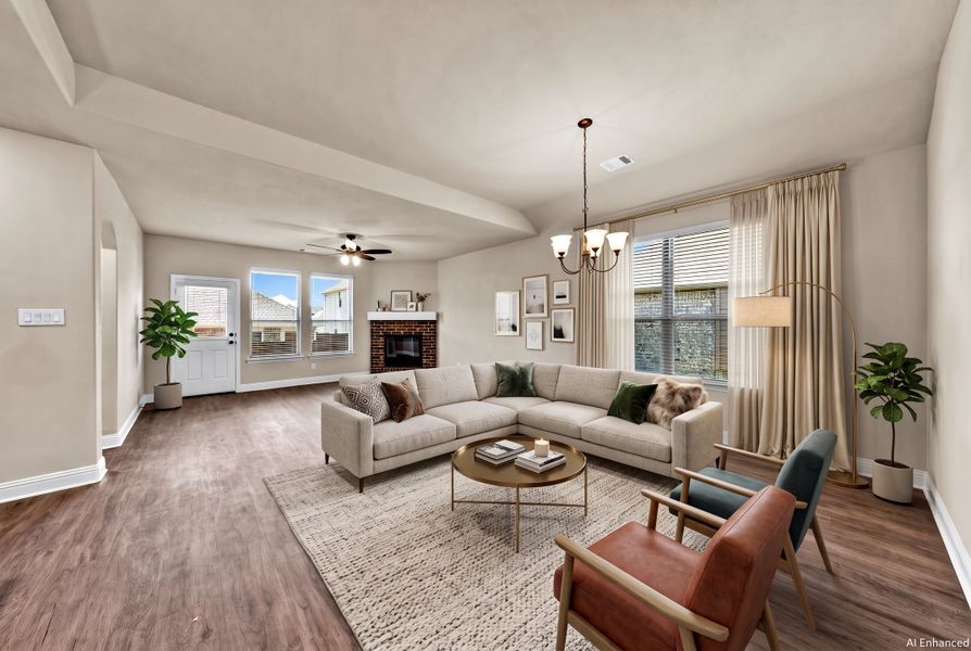 Furnished interior view inside a new home in Summerwood, Red Oak (Image 11).