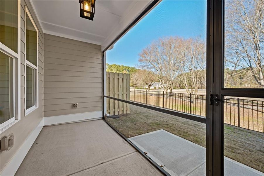 Exterior details and patio area of a home in Harmony Walk, Cartersville (Image 3). Exterior details and patio area of a home in Harmony Walk, Cartersville (Image 3).