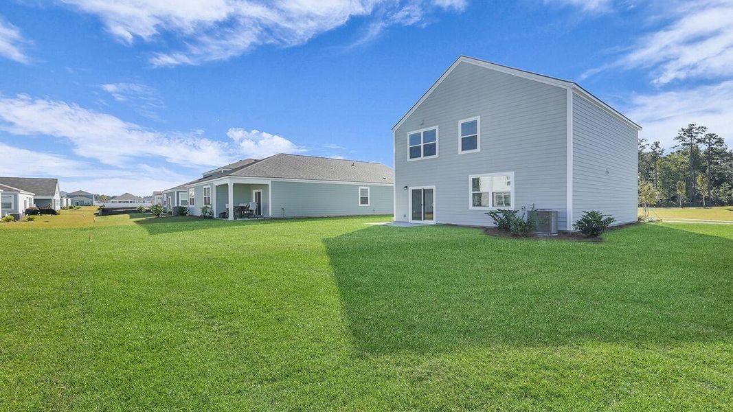 Exterior details and patio area of a home in Hillcrest, Ravenel (Image 17). Exterior details and patio area of a home in Hillcrest, Ravenel (Image 17).