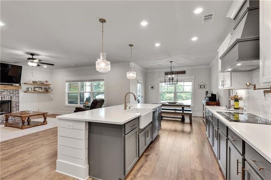 Furnished interior view inside a new home in Alcovy Station, Covington (Image 32).